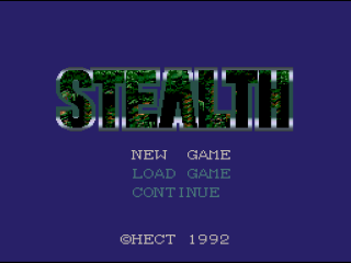 Stealth title screen for Super Famicom